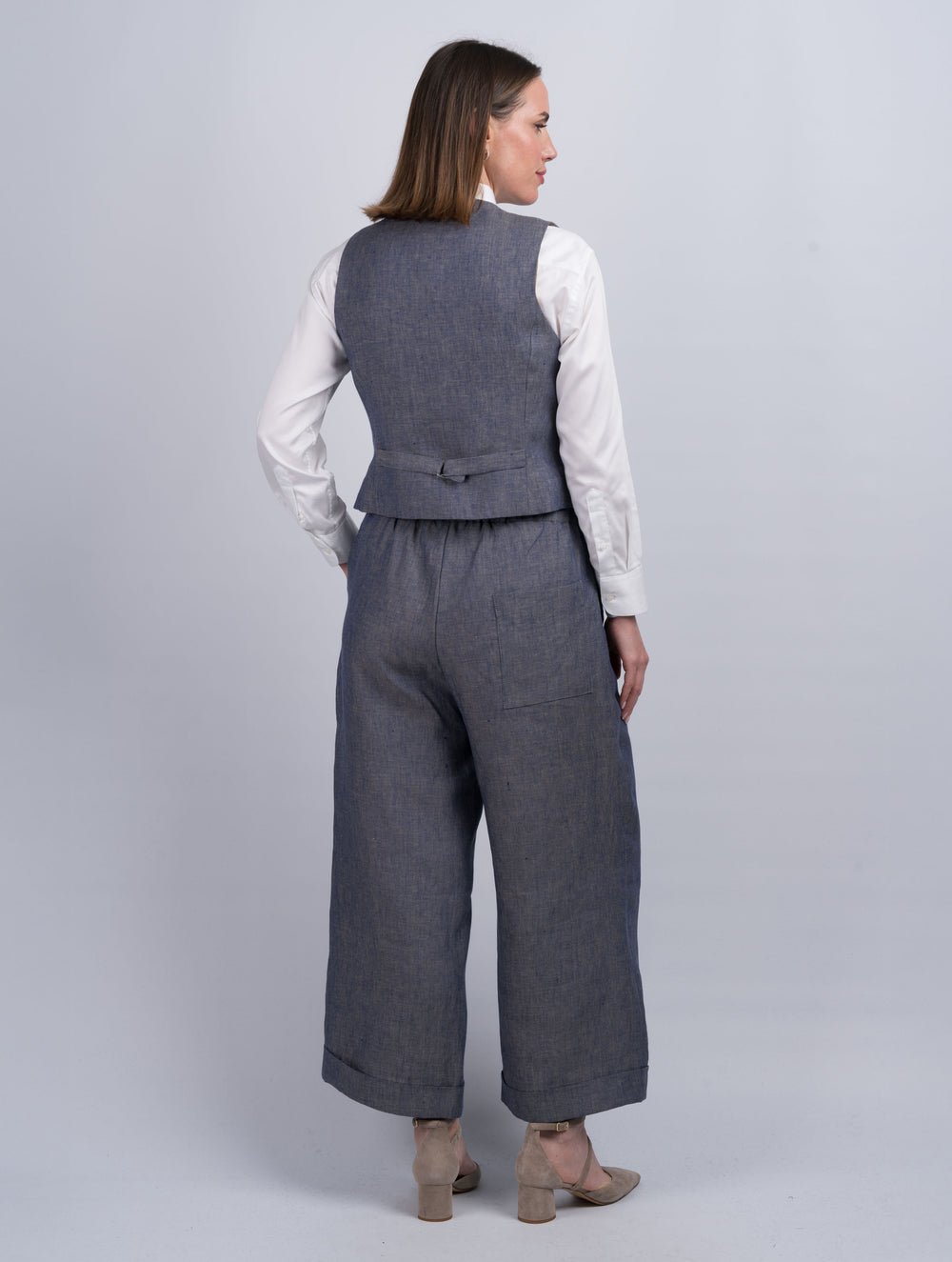Women's Linen Denim Trousers & Pants