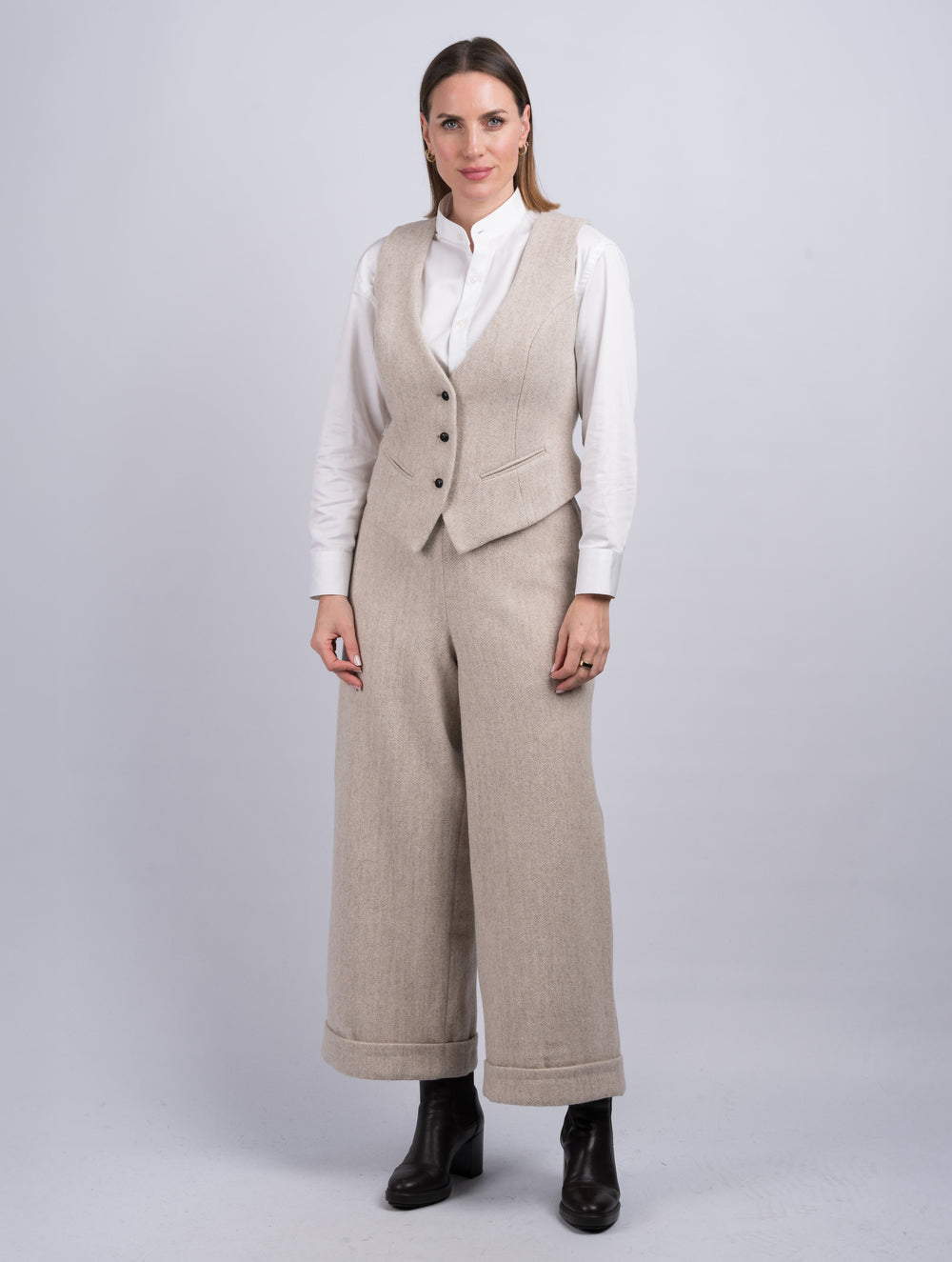 Women's Tweed Alpaca Trousers & Pants