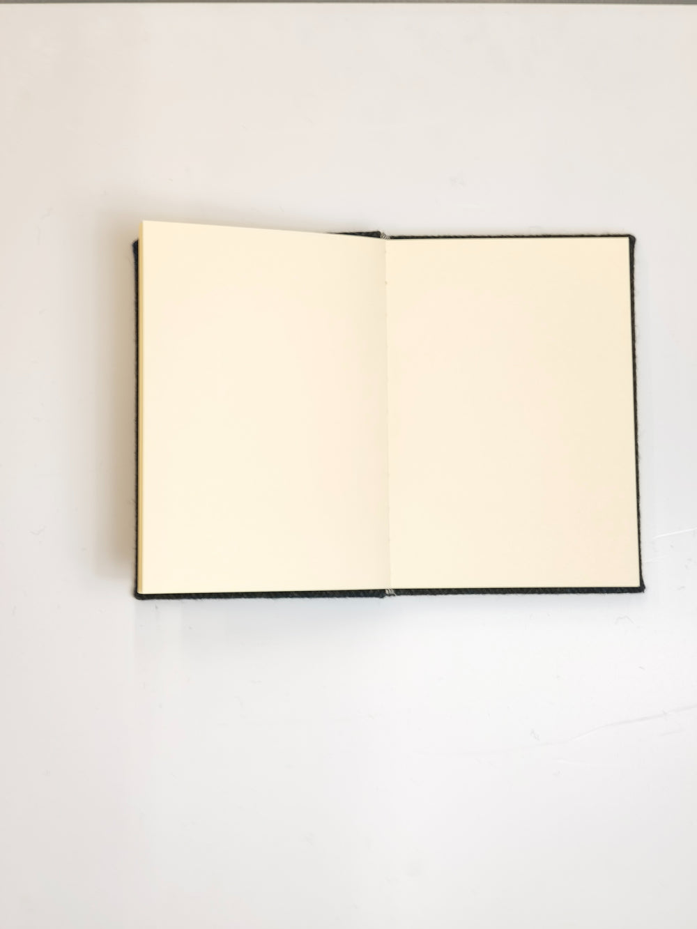 Charcoal Check Tweed A5 Notebook