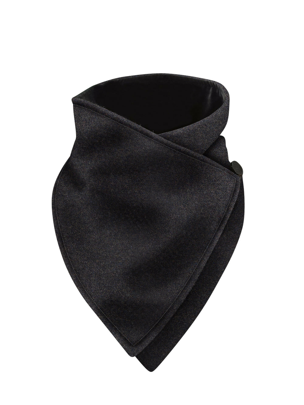 Light Green Tweed Snood Scarf with Reversible Velvet