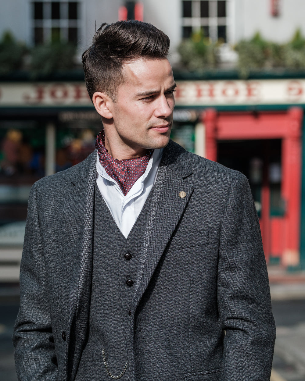 Behan Grey Tweed Classic Jacket