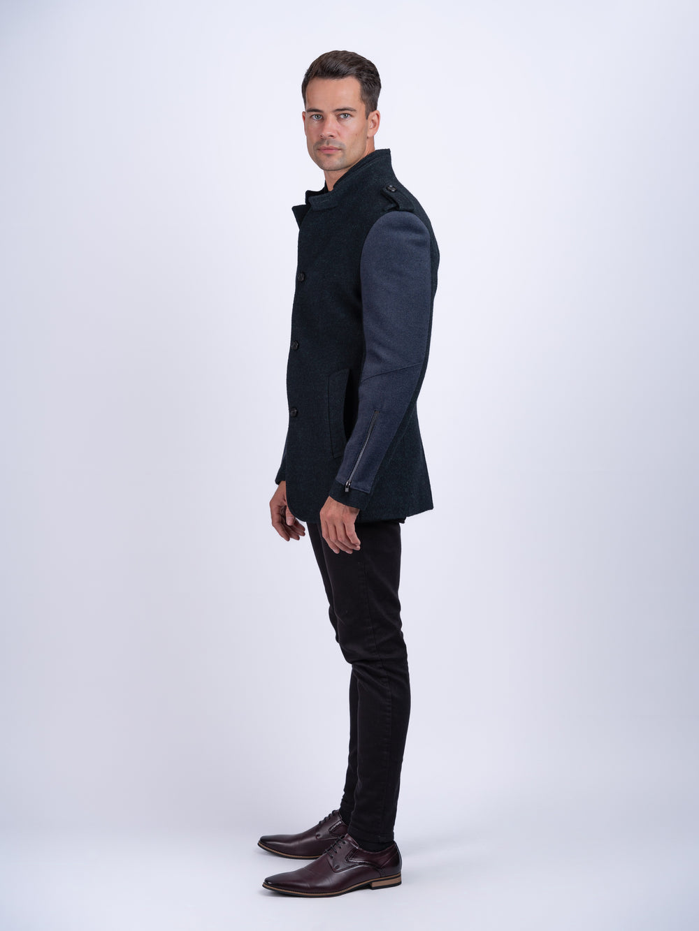 Men's Green Wool Coat