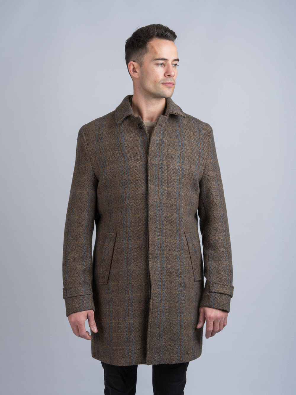 Brown Hunting Tweed City Coat