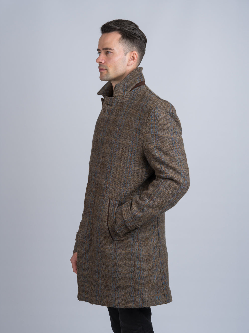 Brown Hunting Tweed City Coat