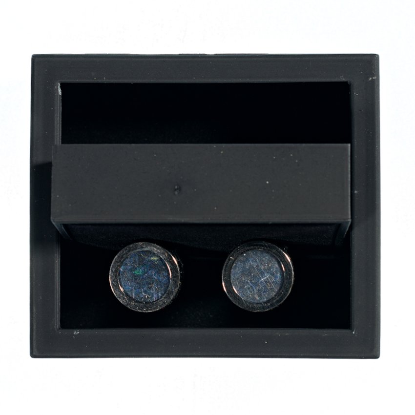 Blue Tweed Yeats Cufflink