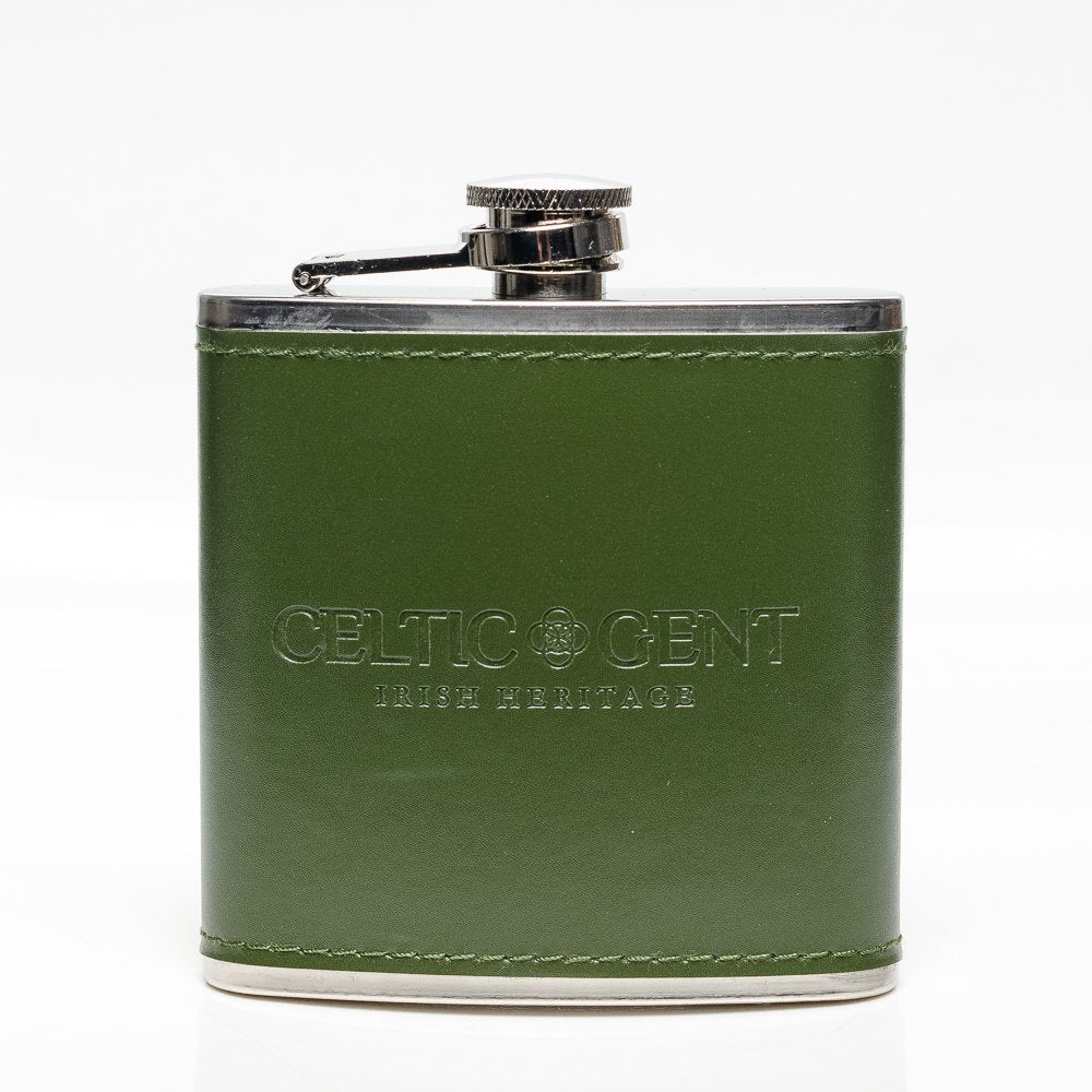 Green Hip Flask