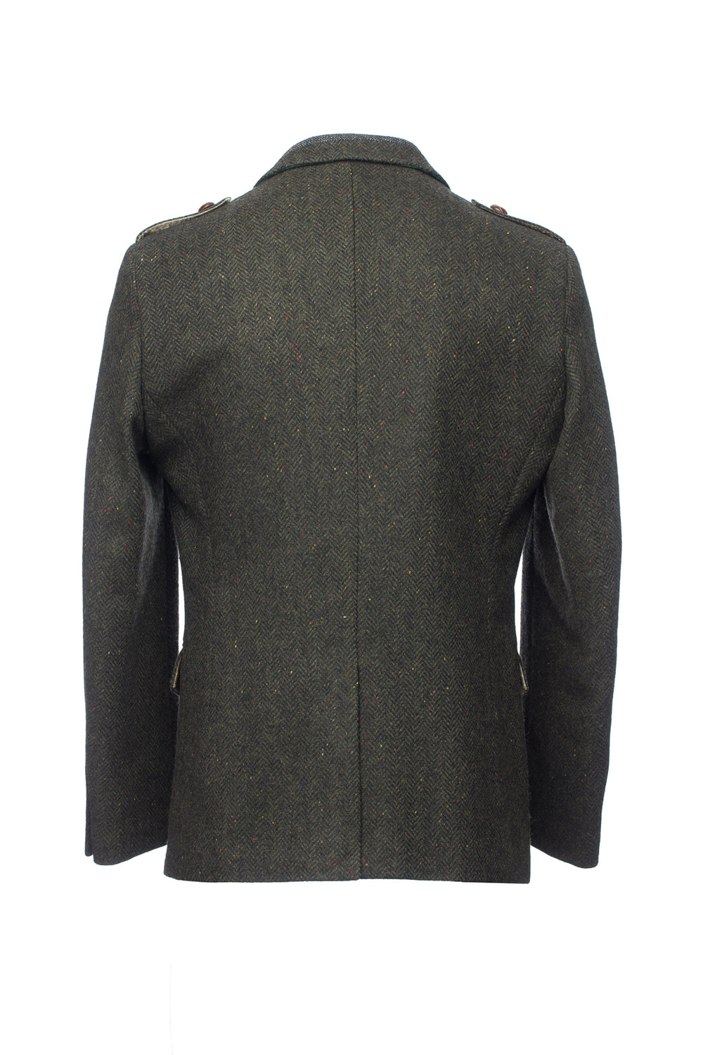 Pearse Green Herringbone Tweed Jacket