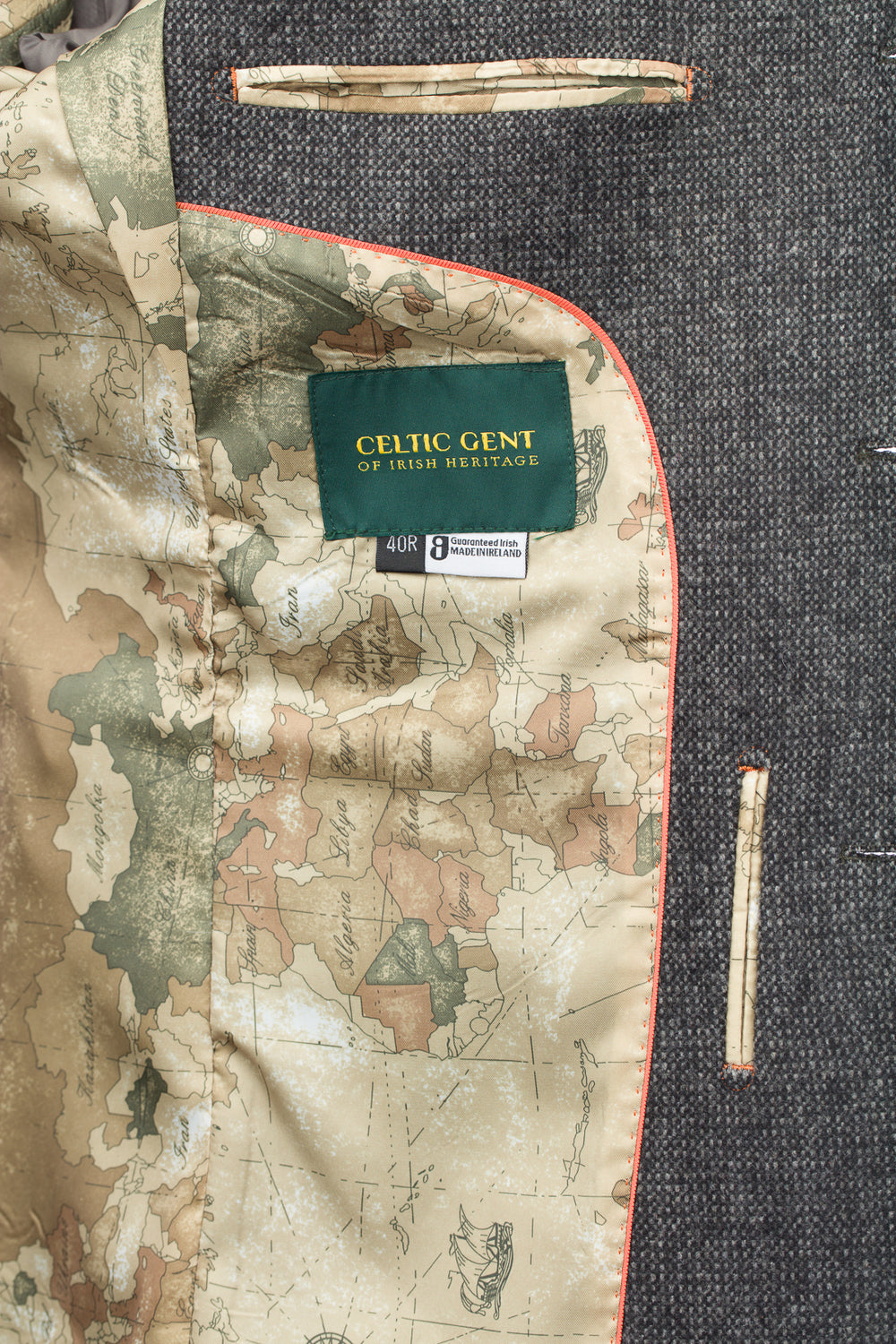 Pearse Green Herringbone Tweed Jacket