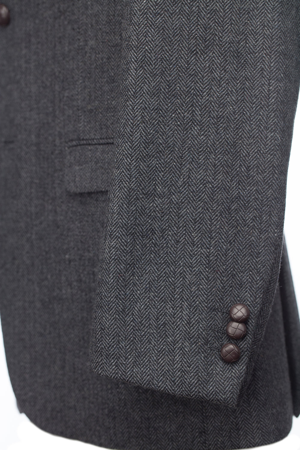 Heaney Grey Slim Fit Tweed Jacket & Blazer