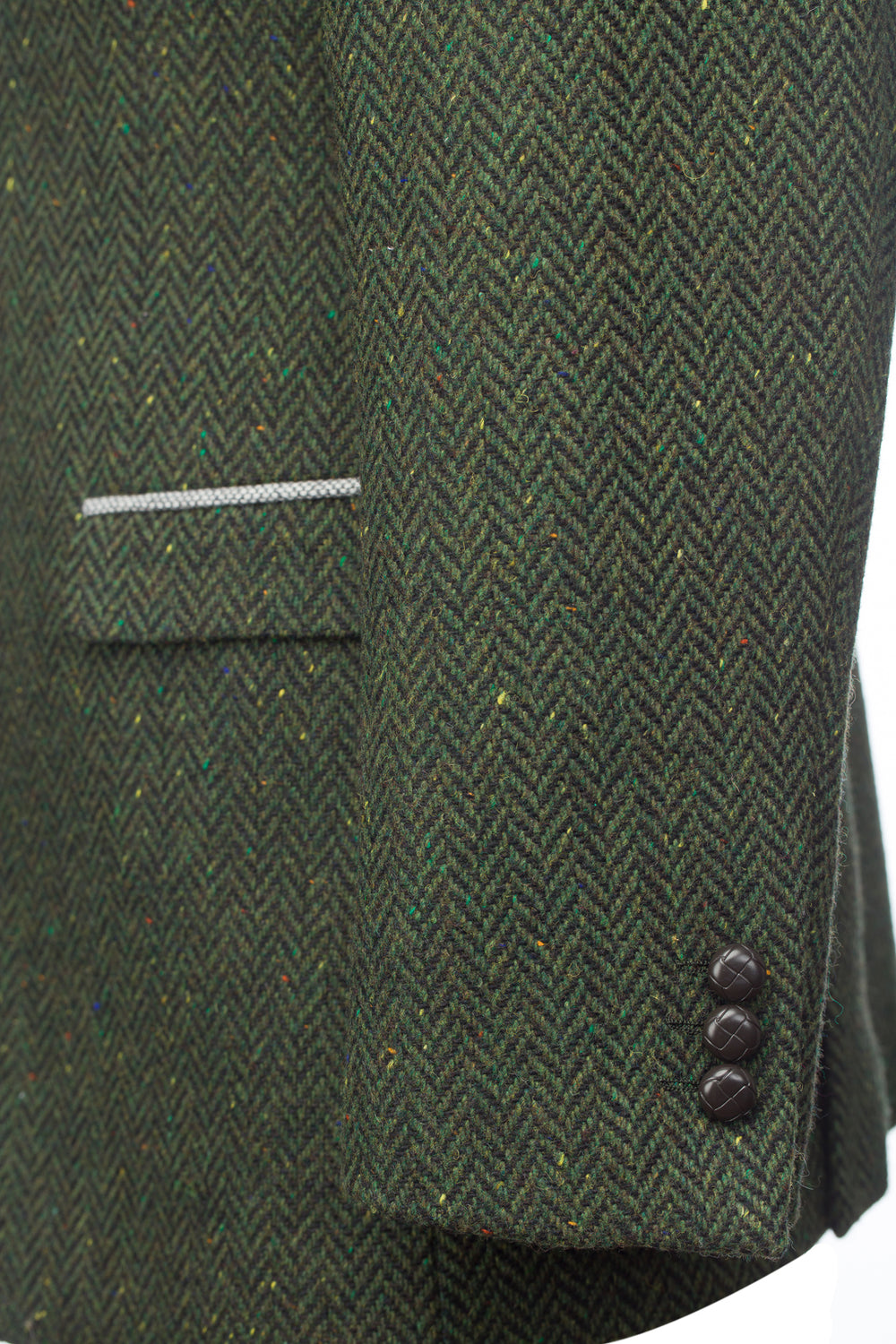 Veste coupe classique verte à carreaux