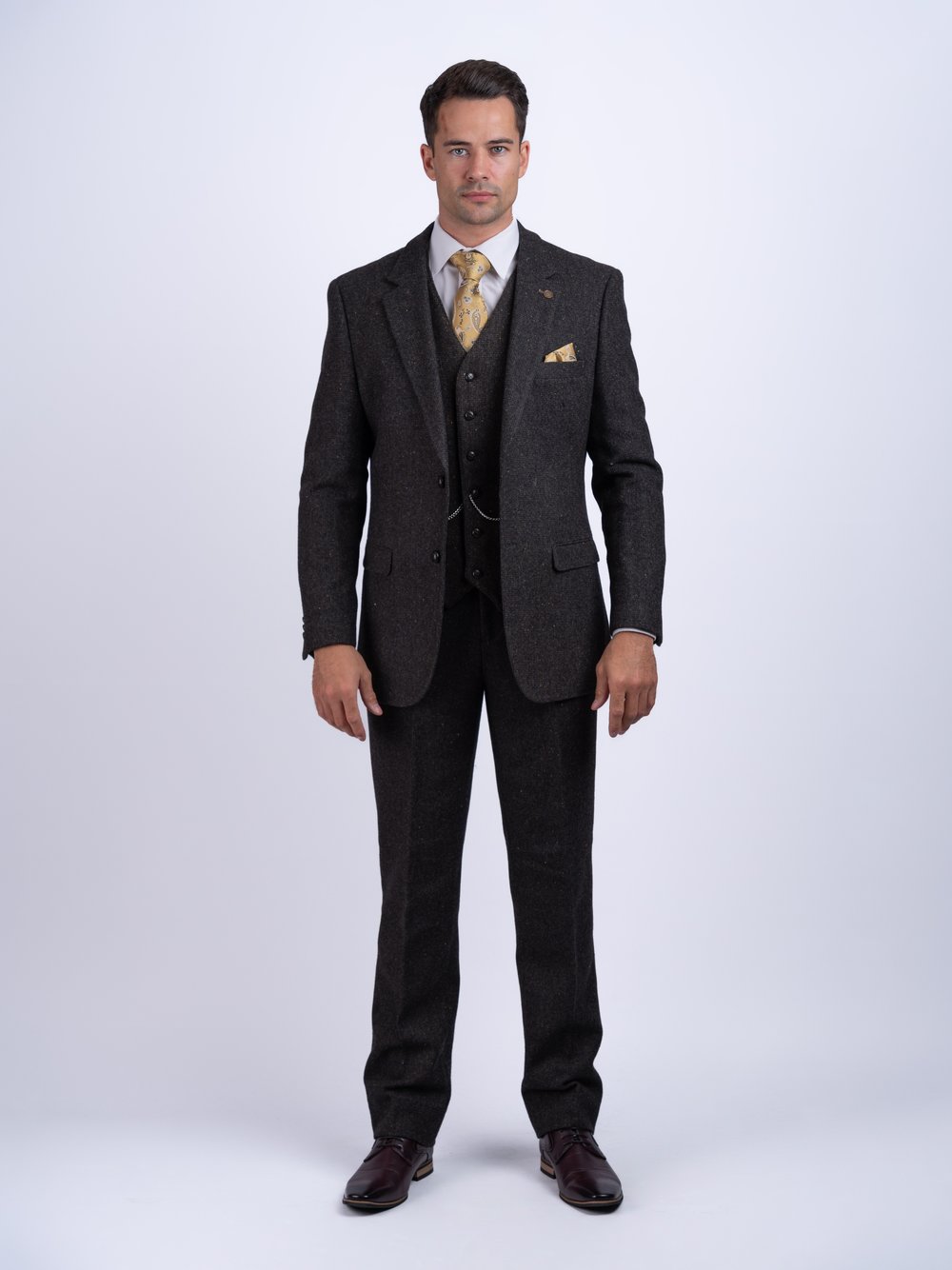 Costume trois pièces marron