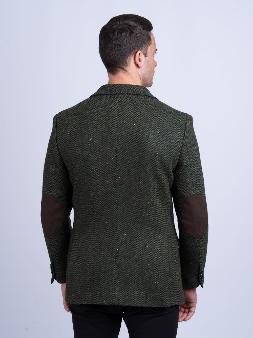 James Stephens Green Herringbone Poets Jacket