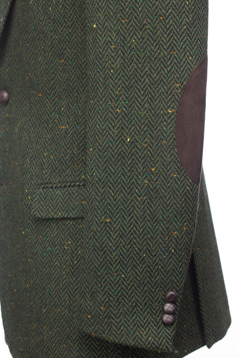James Stephens Green Herringbone Poets Jacket