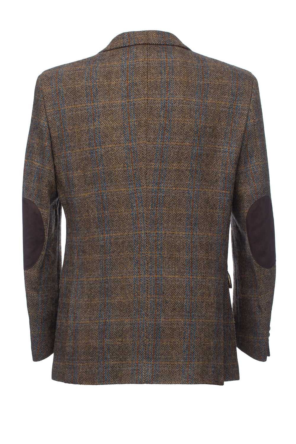 Horse Brown Hunting Tweed Jacket with Moleskin Trim