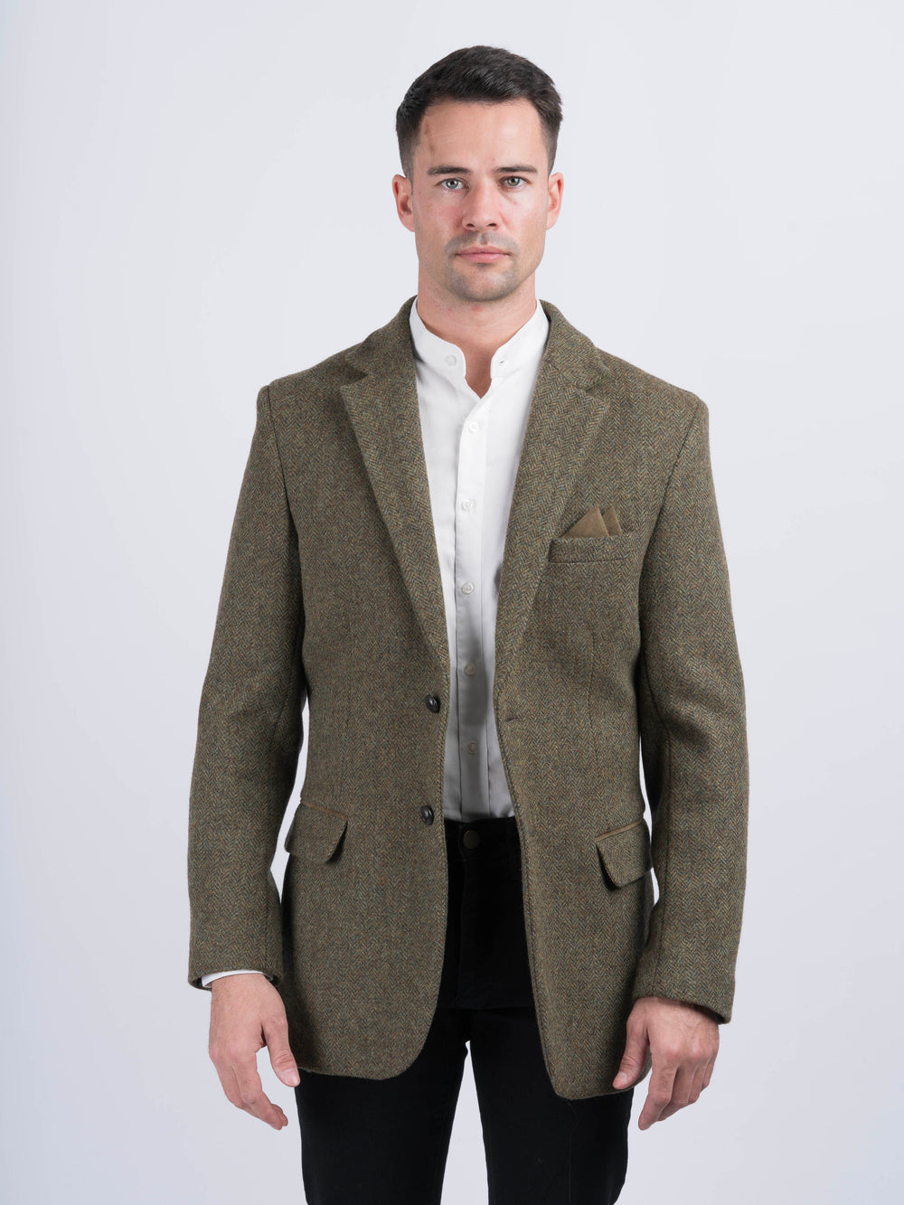 Moss Green Tweed Jacket & Blazer