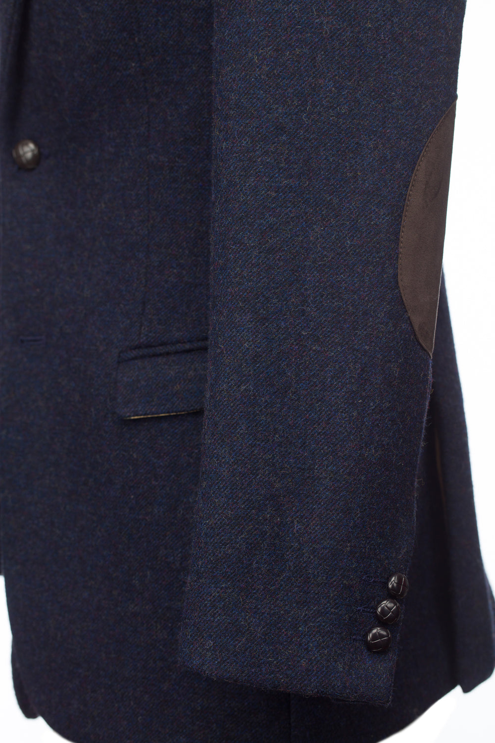 Ryan Dark Navy Classic Fit Tweed Jacket And Blazer