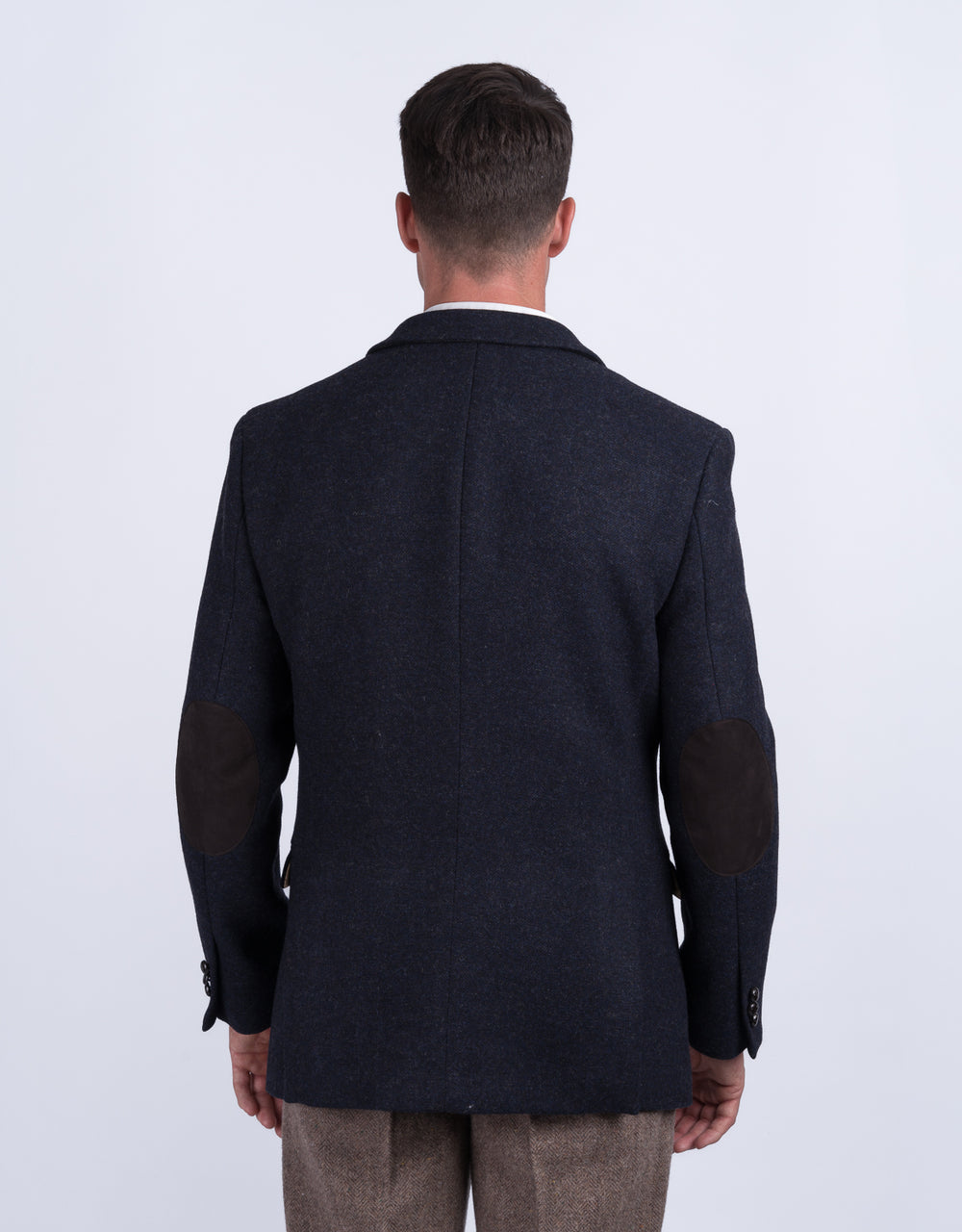Ryan Dark Navy Classic Fit Tweed Jacket And Blazer