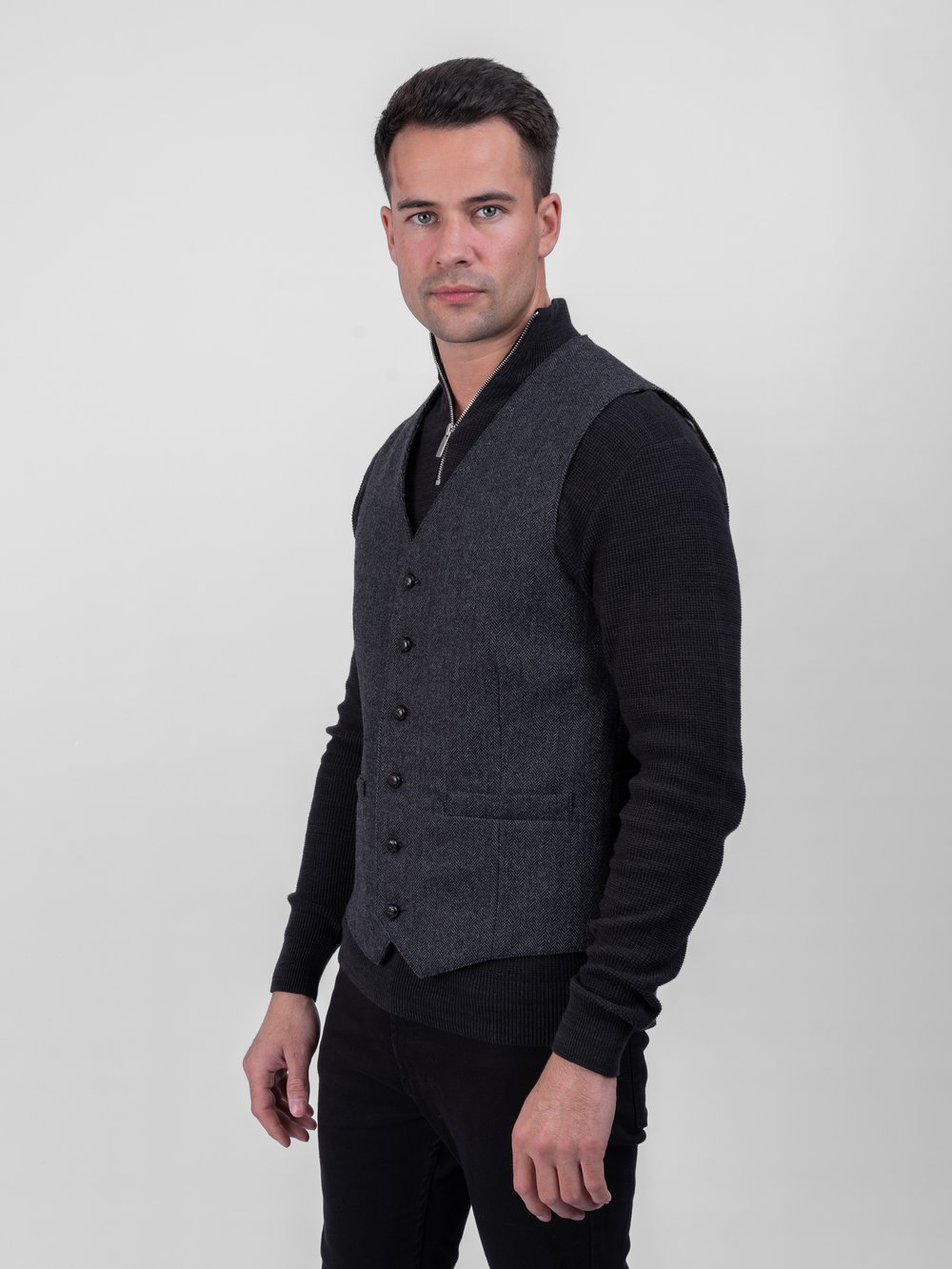 Grauer Shackleton-Jacken-Look