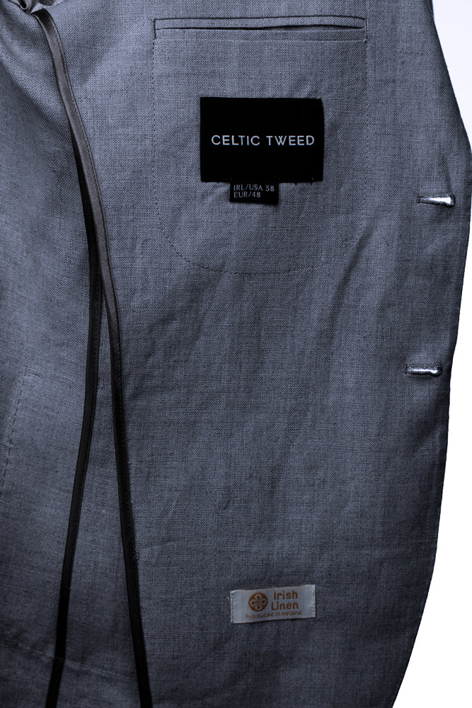 Mens Navy Irish Linen Blazer & Jacket