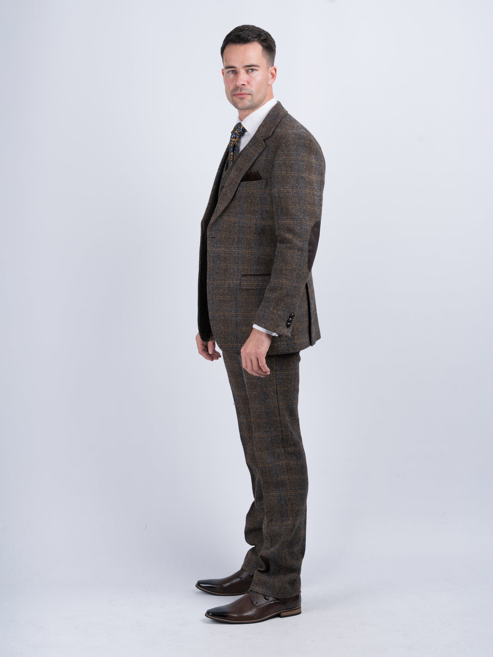 Brown Hunting Tweed Trousers & Pants