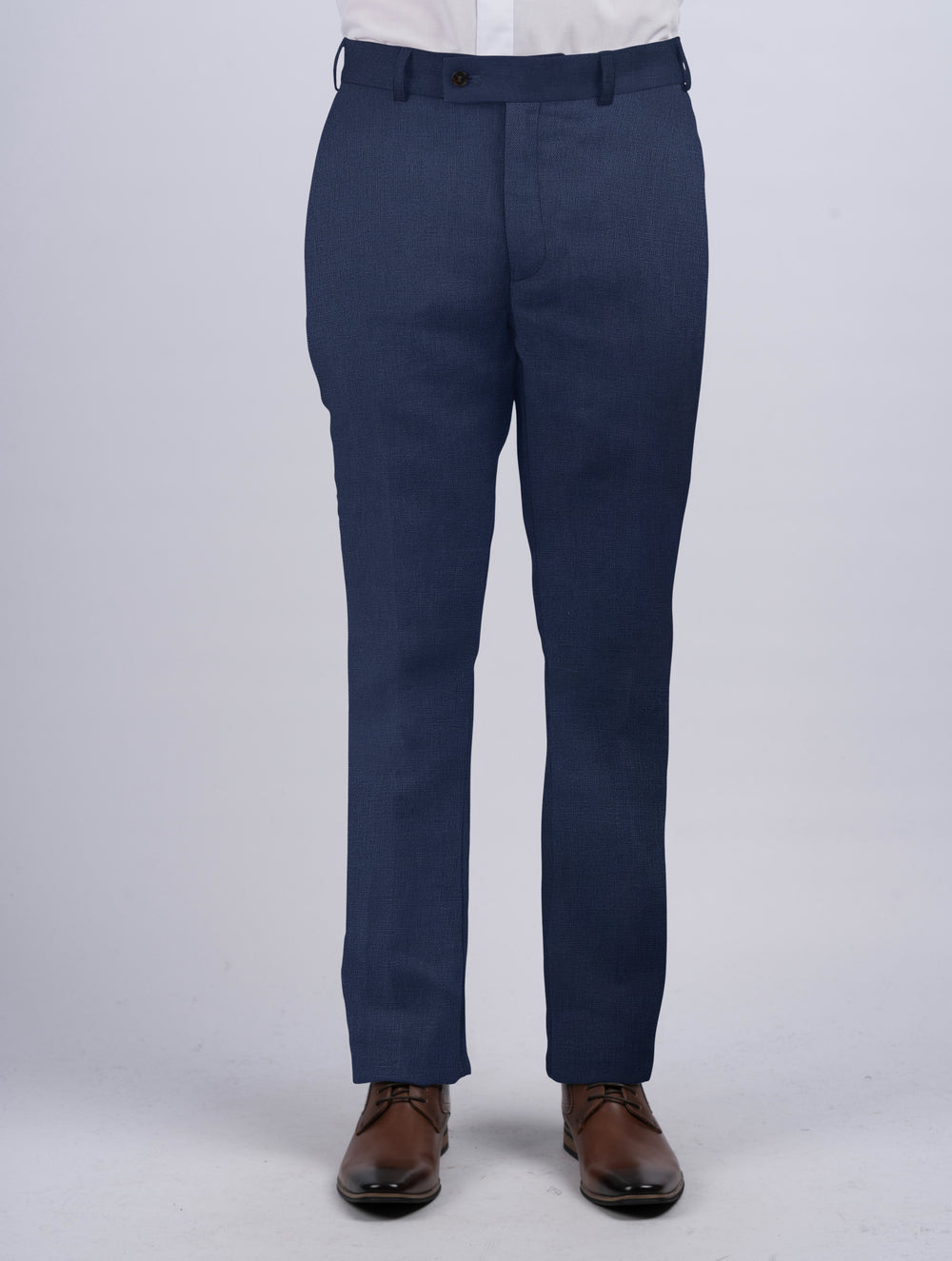Mens Navy Irish Linen Trousers & Pants
