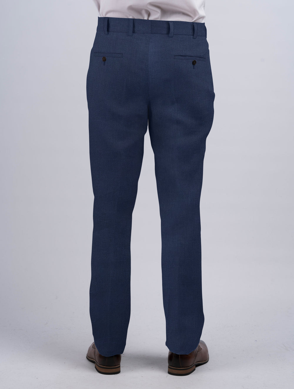 Mens Navy Irish Linen Trousers & Pants