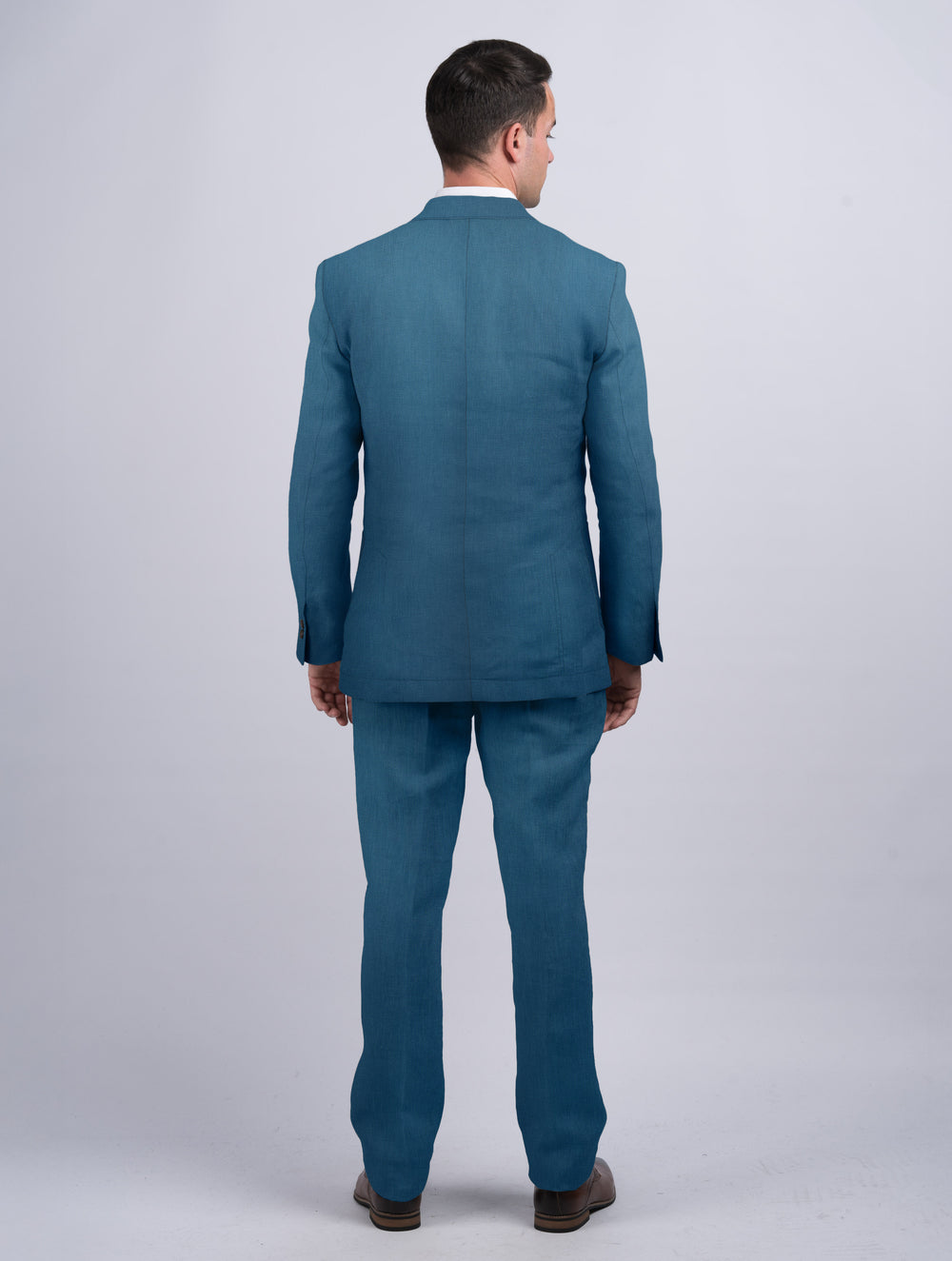 Mens Seafoam Irish Linen Trousers & Pants