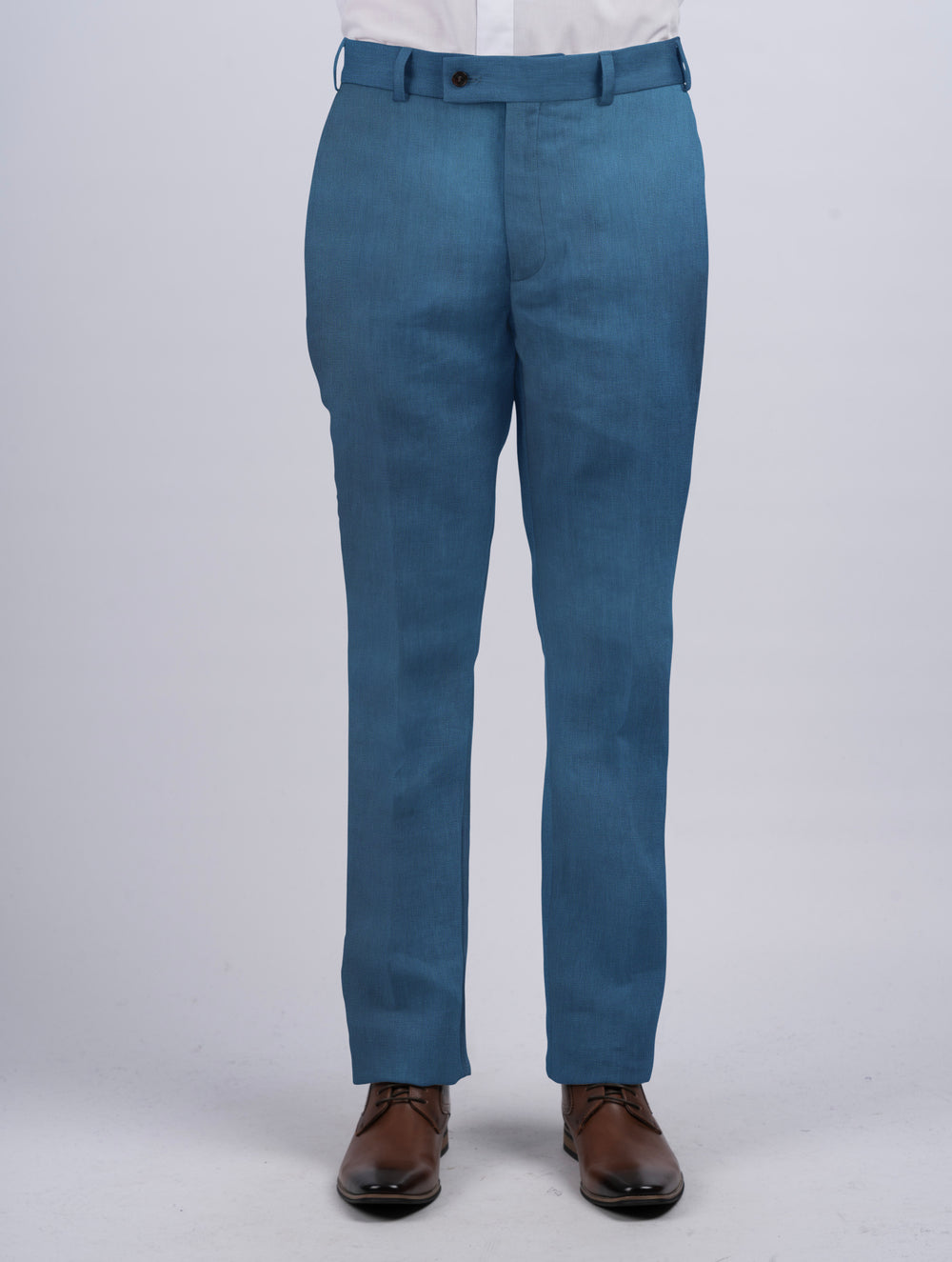 Mens Seafoam Irish Linen Trousers & Pants