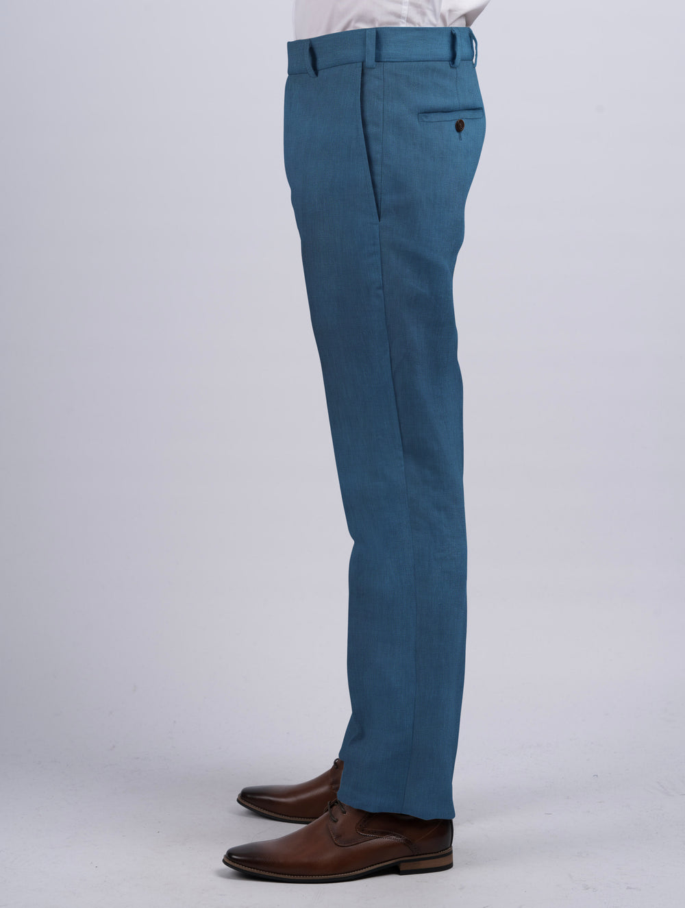 Mens Seafoam Irish Linen Trousers & Pants