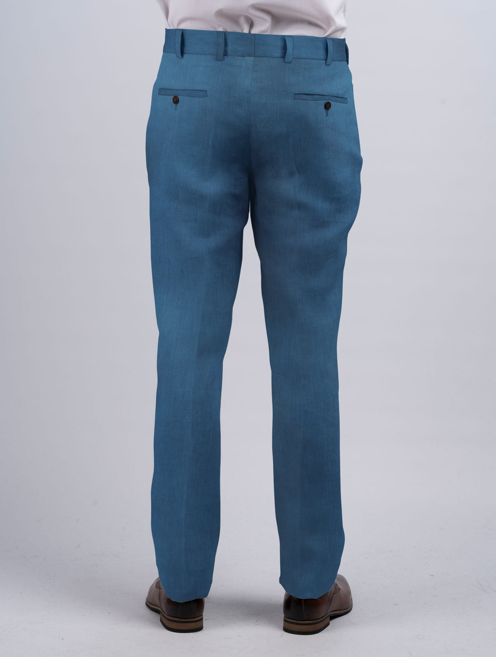 Mens Seafoam Irish Linen Trousers & Pants