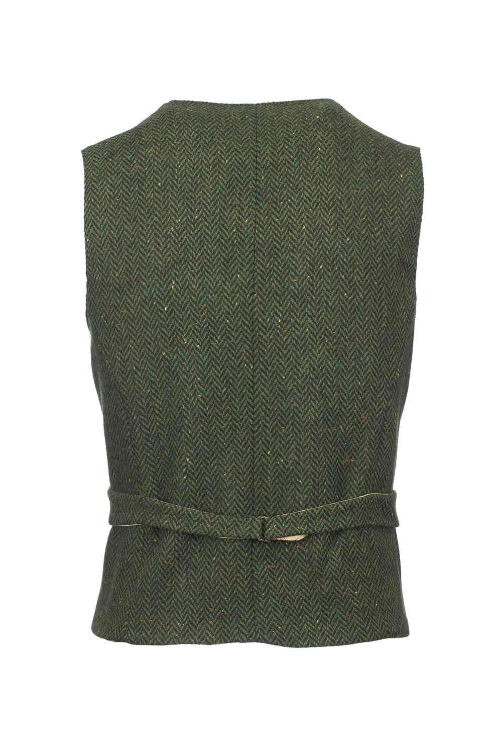 McDonagh Green Herringbone Tweed Waistcoat & Vest