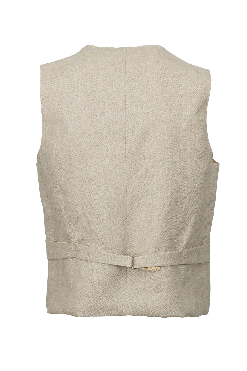 Mens Natural Linen Waistcoat & Vest