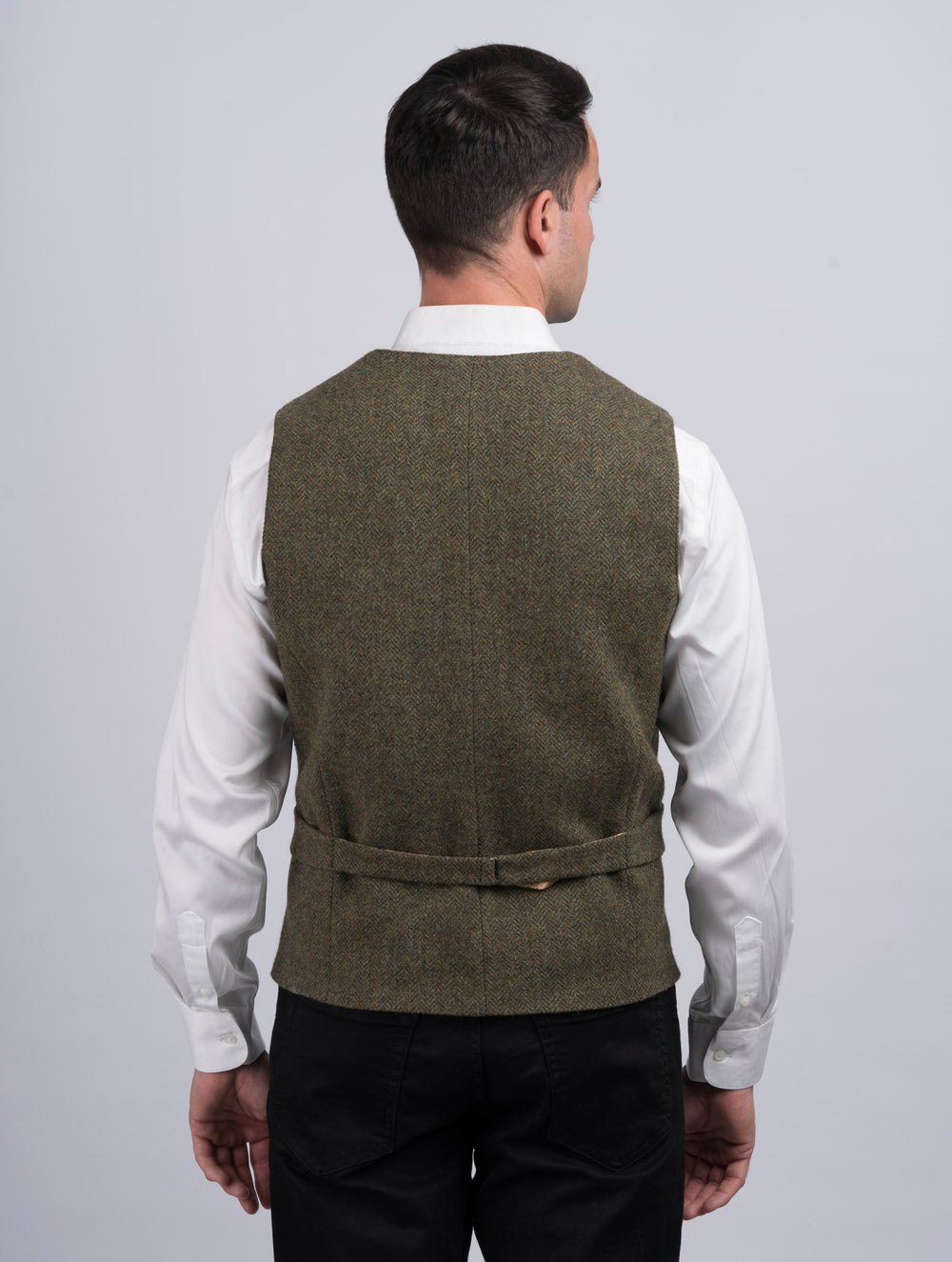 Moss Green Tweed Waistcoat & Vest