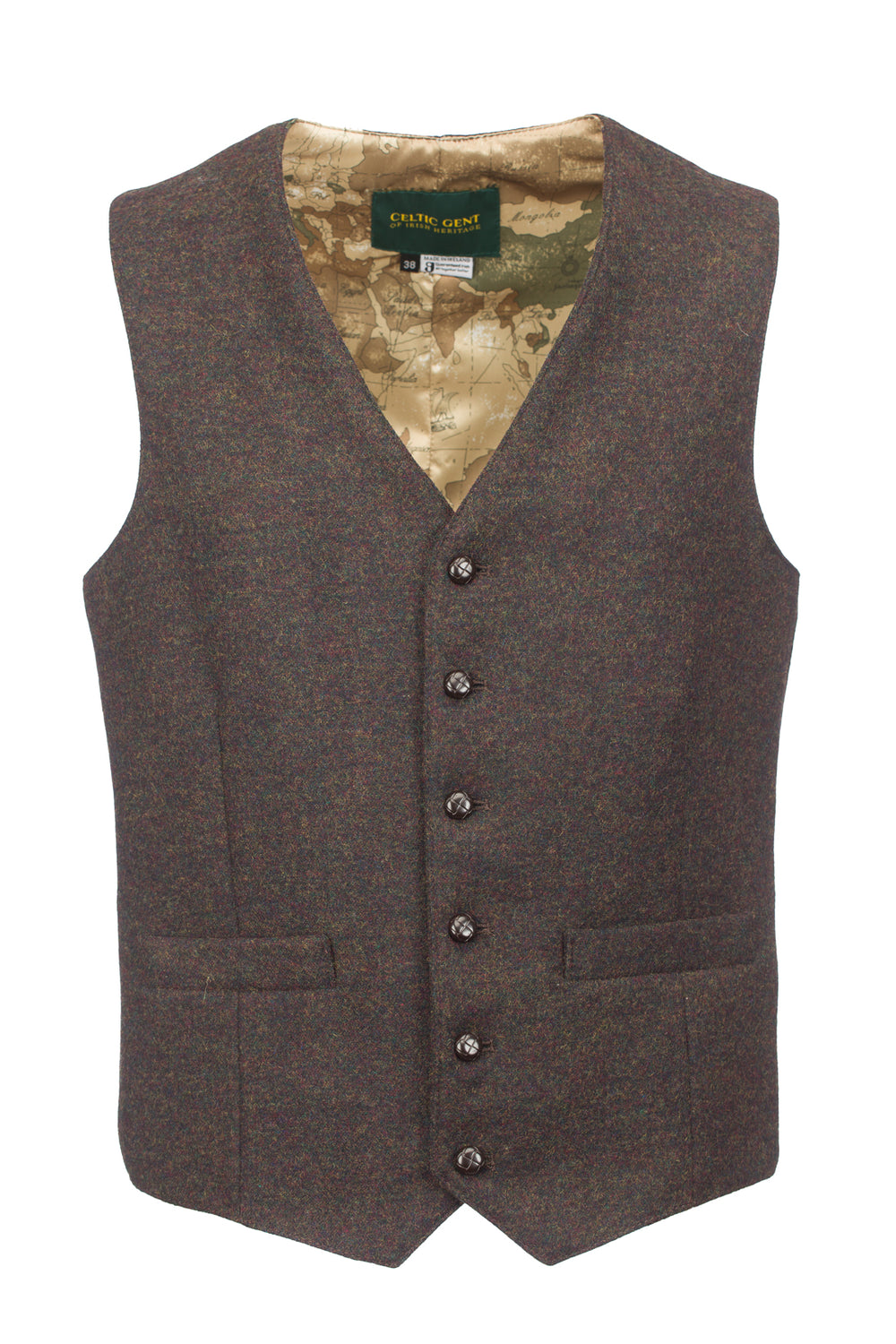 Peat Tweed Waistcoat & Vest
