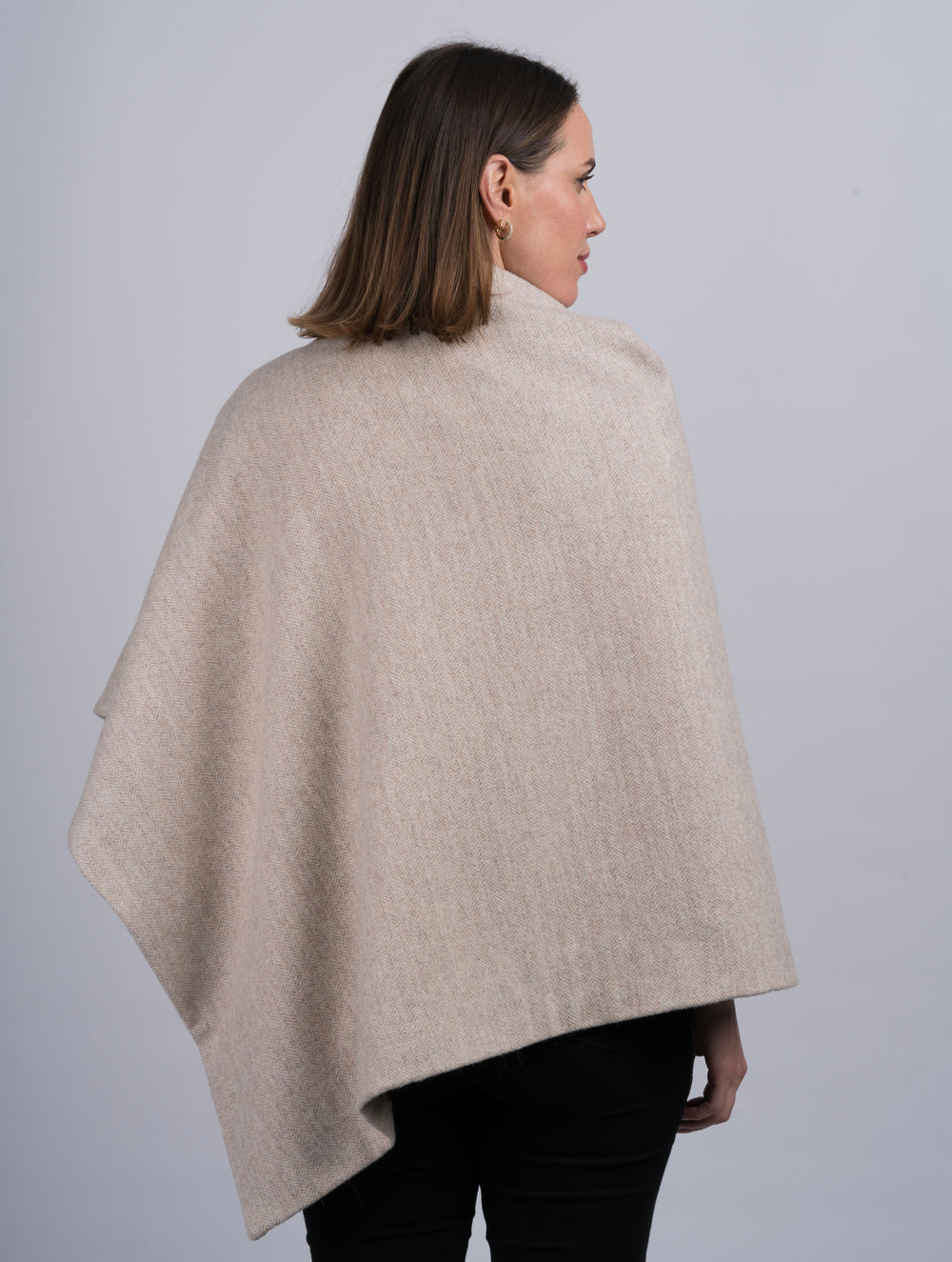 Women's Alpaca Tweed Wool Cape & Cloak