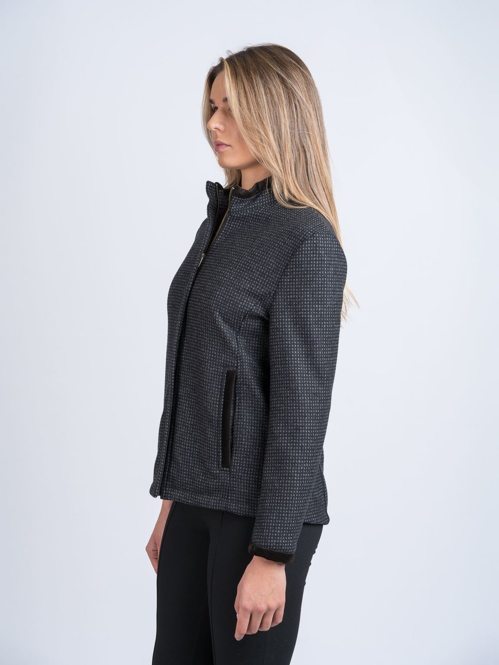 O’Malley Black Check Tweed Jacket & Blazer