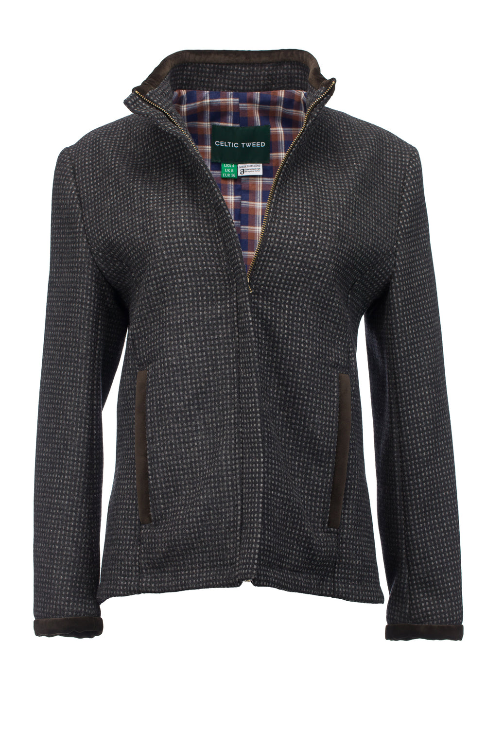 O’Malley Black Check Tweed Jacket & Blazer