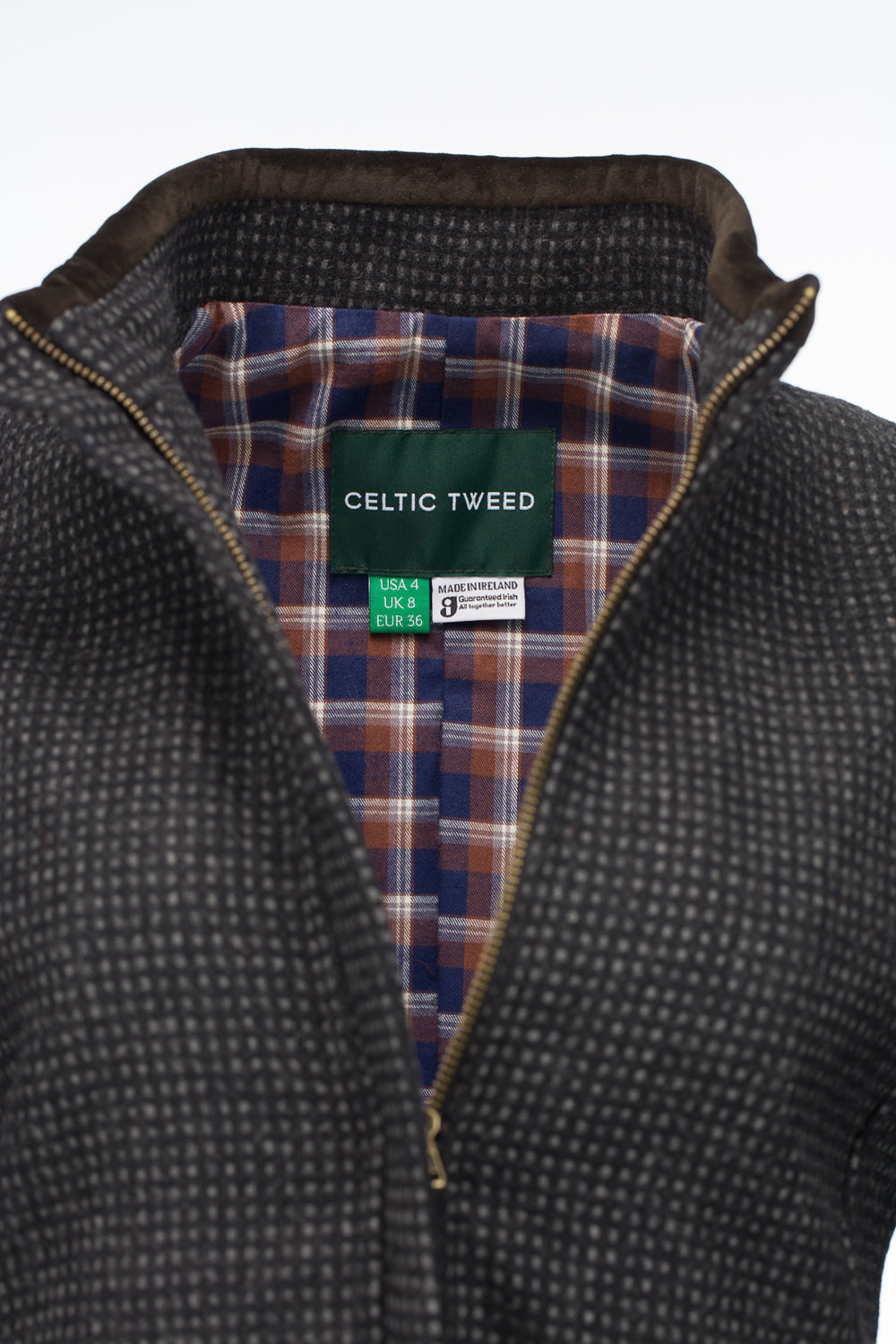 O’Malley Black Check Tweed Jacket & Blazer