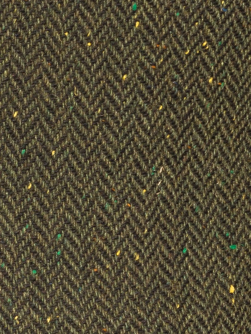 Green Knee Length Tweed Skirt