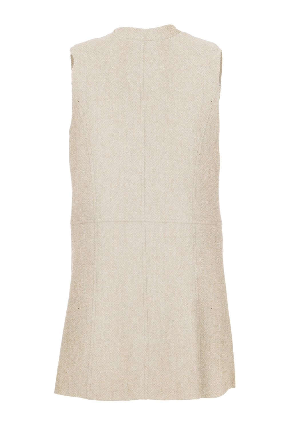 Women's Alpaca Tweed Long Gilet