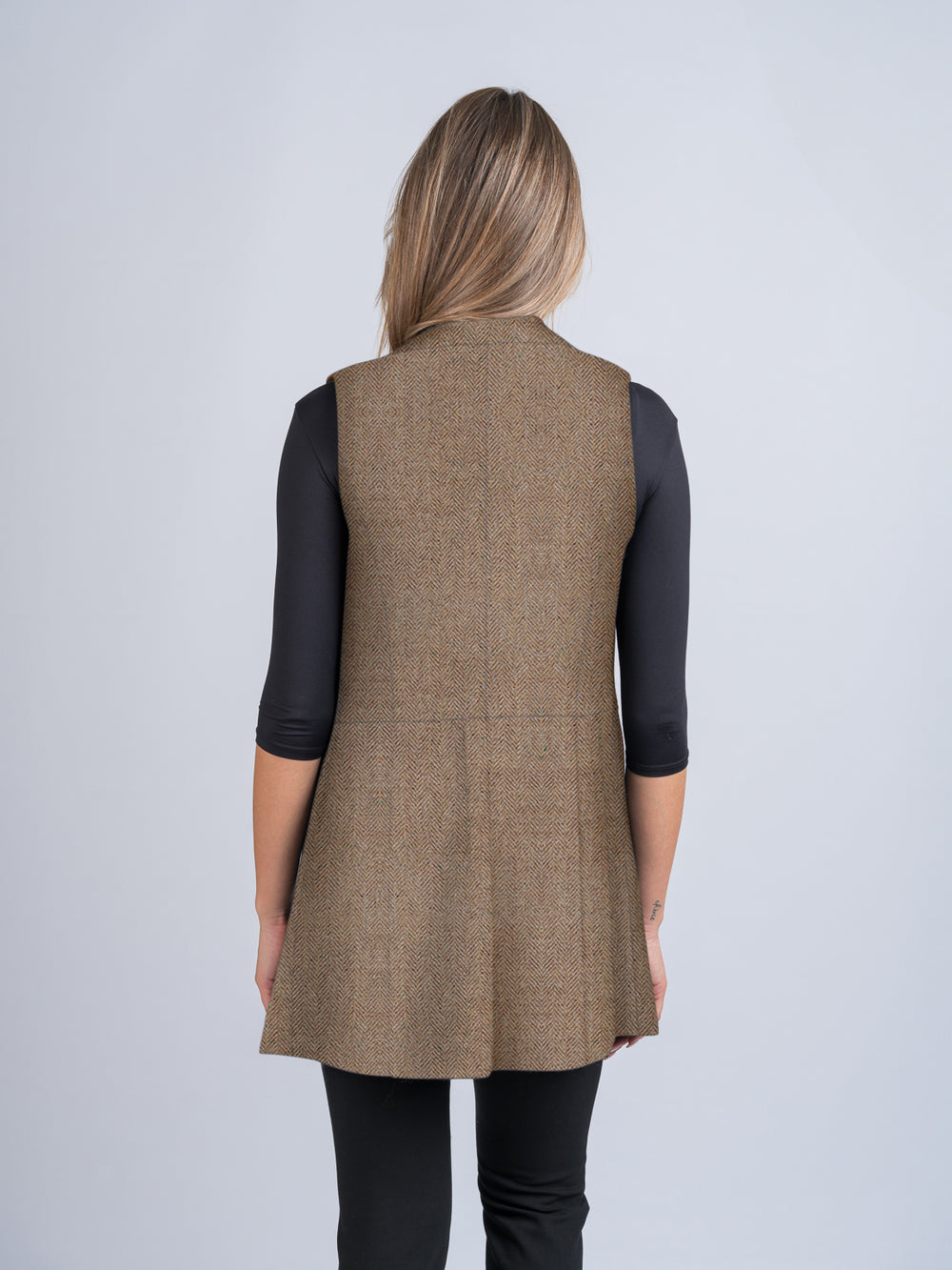Women's Fawn Tweed Long Gilet