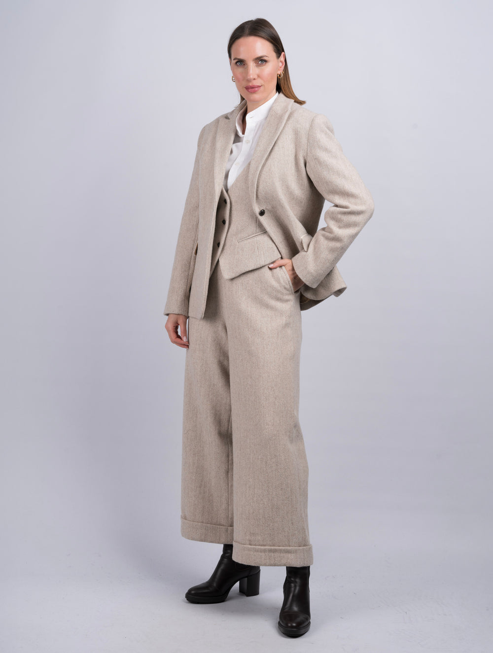 Women's Alpaca Tweed Jacket & Blazer