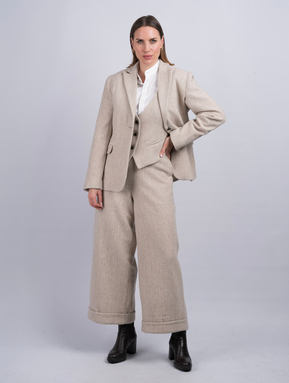 Women's Alpaca Tweed Jacket & Blazer