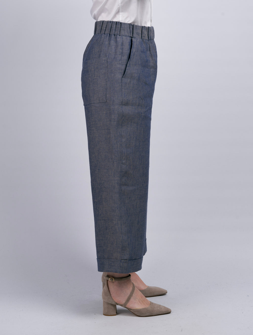 Women's Linen Denim Trousers & Pants