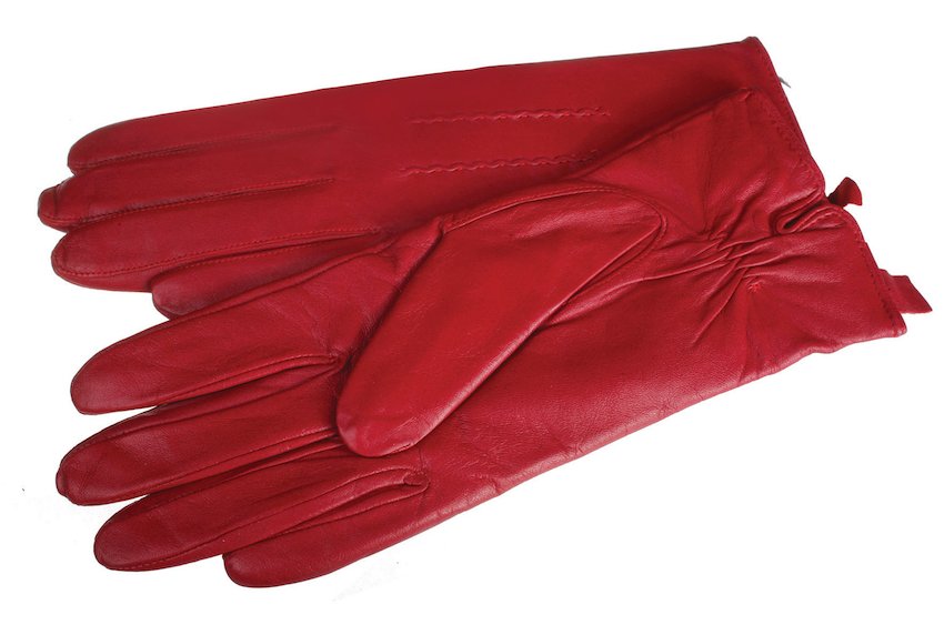 Red Leather Gloves - Luxury Irish Gifts for Women