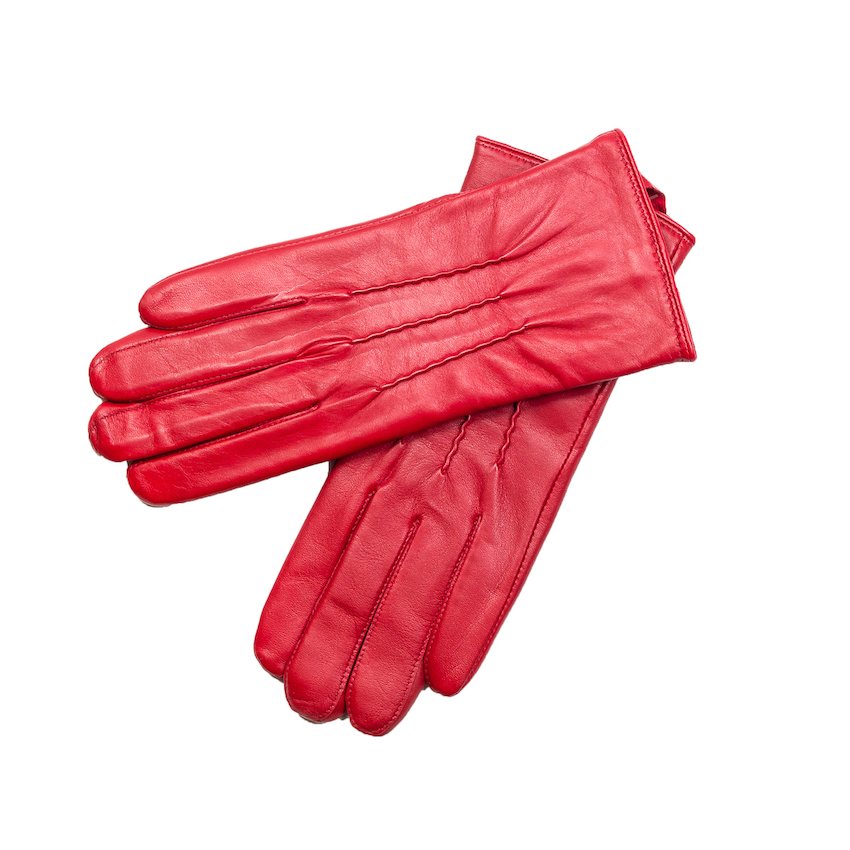 Red Leather Gloves - Luxury Irish Gifts for Women