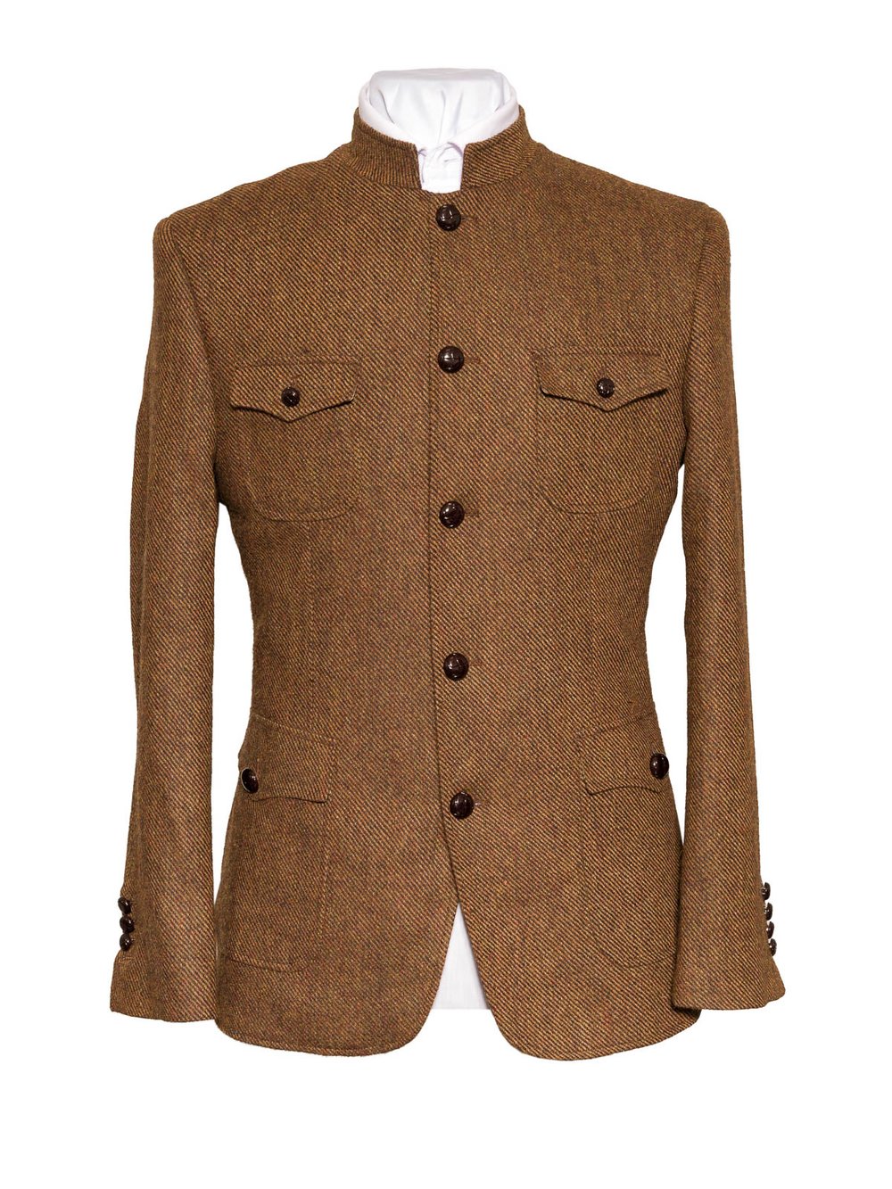 Veste Heritage en tweed marron Nerhu