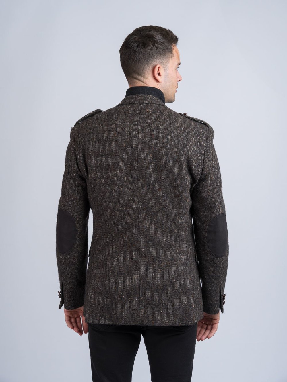 Oscar Wilde Brown Hopsack Tweed Jacket