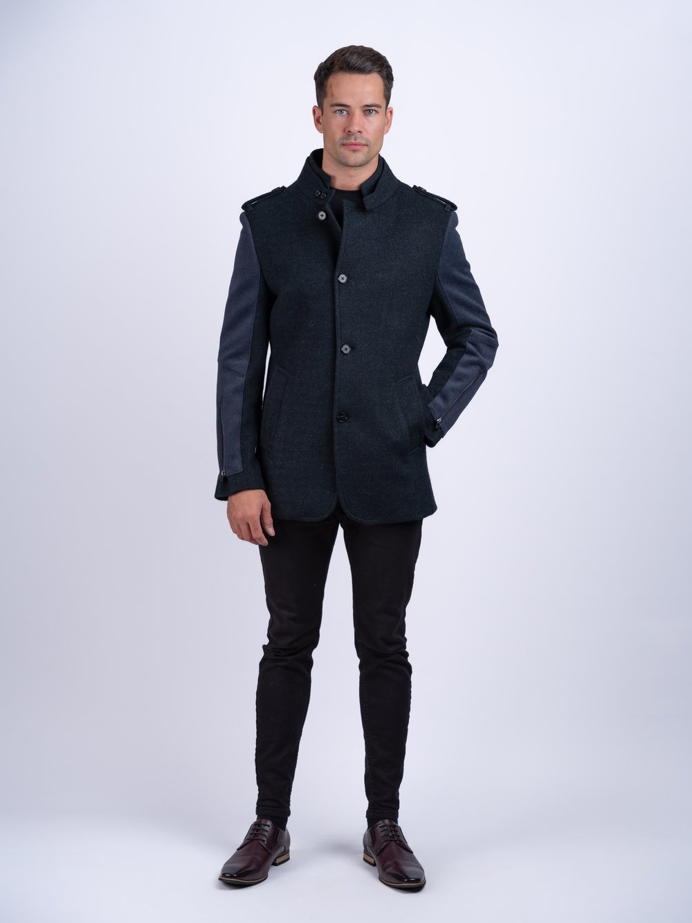 Men's Green Wool Coat