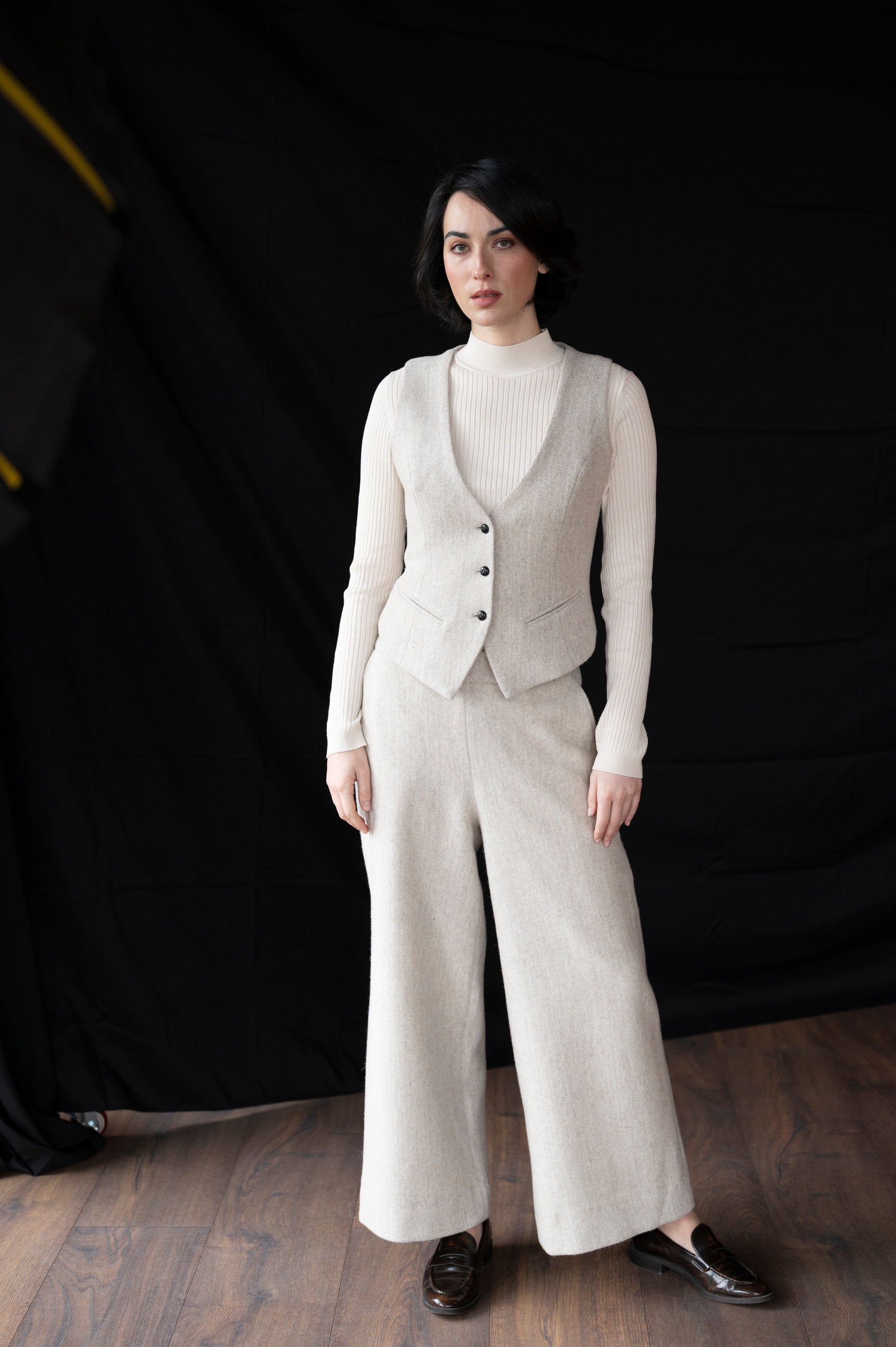 How Women Are Wearing Irish Made Tweed Waistcoats Today